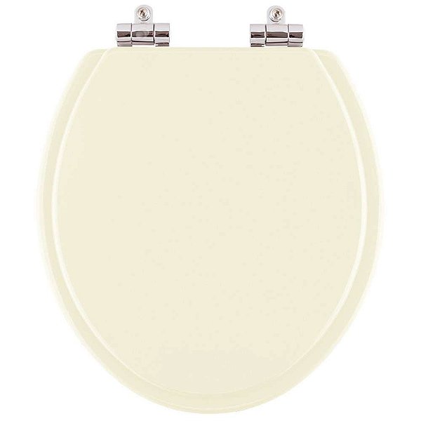 Tampa de Vaso Poliéster Soft Close Izy Creme para vaso Deca