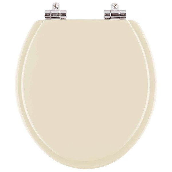 Assento Sanitario com Amortecedor Convencional Oval Creme (bege claro) para vaso Deca