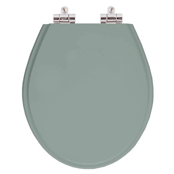 Assento Sanitario Poliester com Amortecedor Ravena Verde Malva para bacia Deca