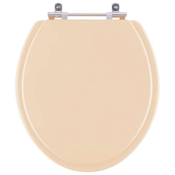 Assento Sanitário Convencional Oval Pêssego Rosa Shell para vaso Incepa