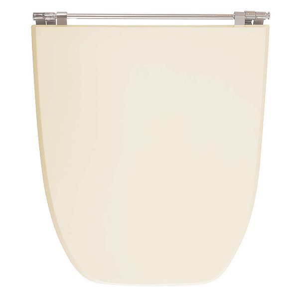 Assento Sanitário Poliester Scala Bone (Bege Claro) para vaso Ideal Standard