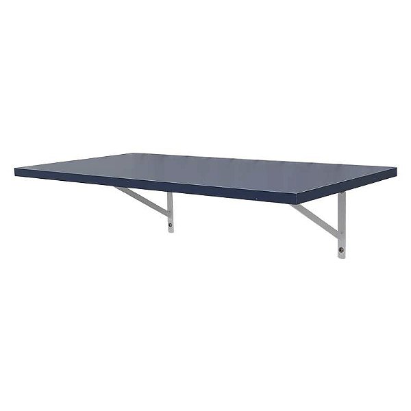 Prateleira 50 x 25cm azul Com Mão Francesa