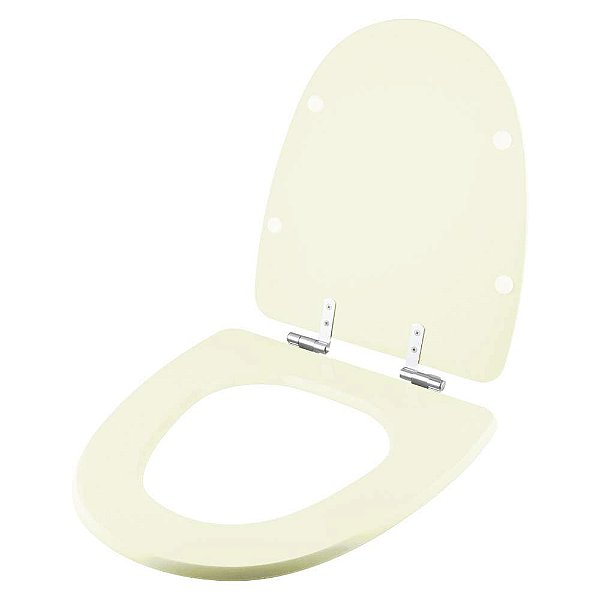 Tampa de Vaso Sanitário com Amortecedor Aloha Pergamon (Bege Claro) para bacia Celite