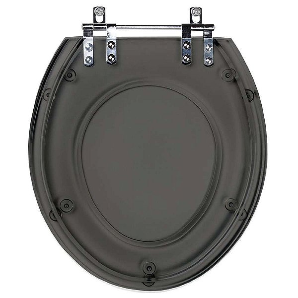 Tampa de Vaso Poliéster Avalon Fumê Transparente para louça Ideal Standard