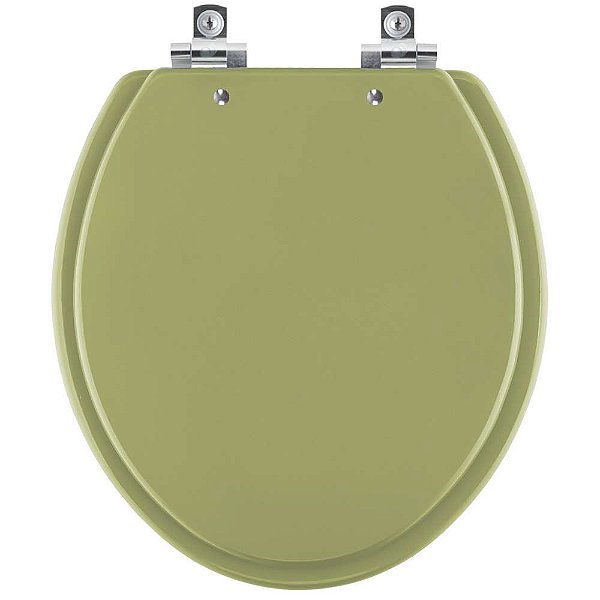 Assento Sanitário Soft Close Convencional Oval Verde Itapoa para vaso Celite