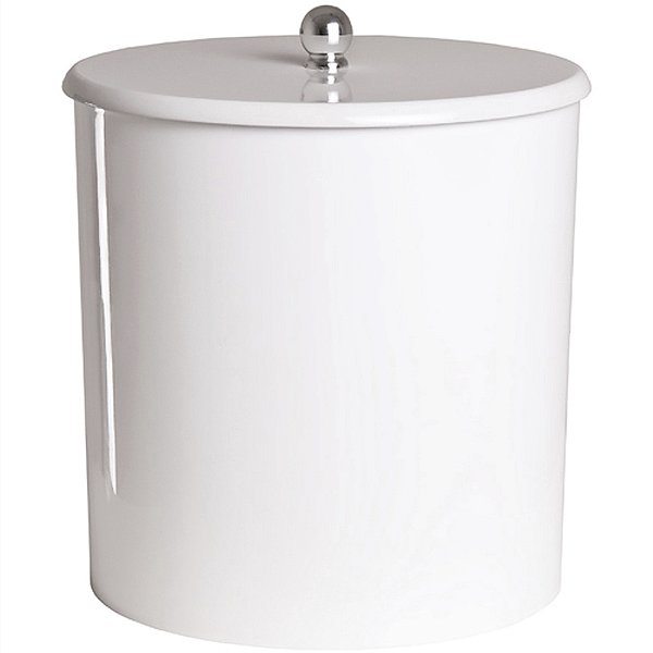 Lixeira para Banheiro Branca 6,2l  (20cm x 20xm)