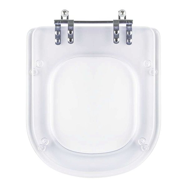 Tampa de Vaso Acrilico Transparente Vogue Plus para bacia Deca 6lpf