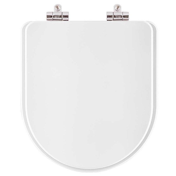 Assento Sanitario Poliester Soft Close Ona Branco para vaso Roca 6lpf