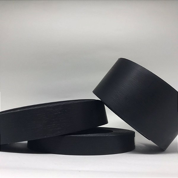 FITA DE BORDA PRETO BRUMA ARAUCO - ROLO C/ 20 METROS