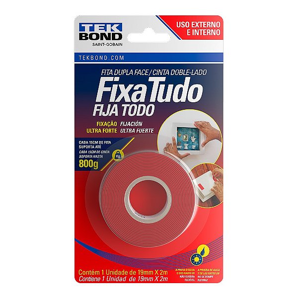 FITA DUPLA FACE FIXA TUDO - TEKBOND