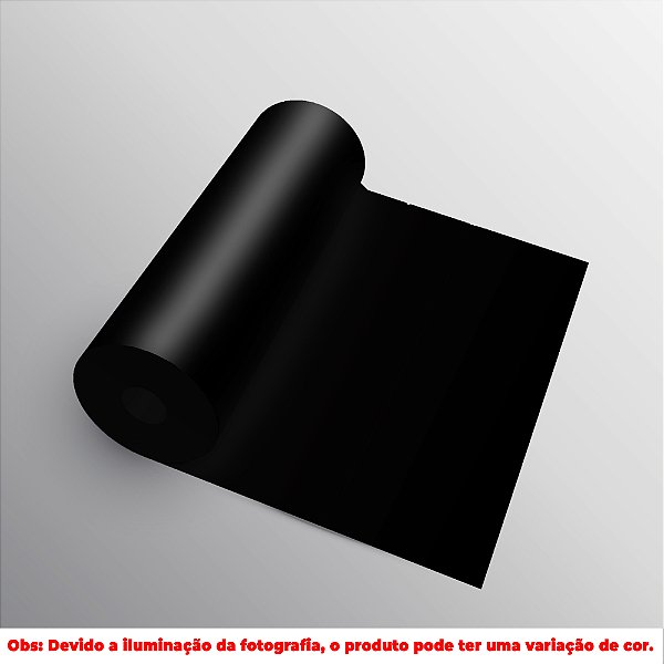 FITA PVC PRETO BRILHO 280X0,45MM (CADA METRO) MARCA TEGUS