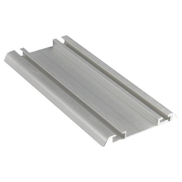TRILHO INFERIOR PARA PORTA DE CORRER - ANODIZADO FOSCO - 3 METROS