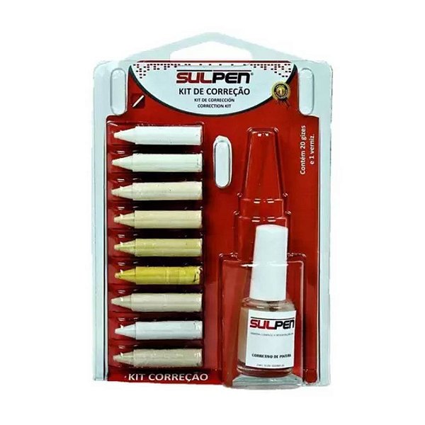 KIT GIZ CORRETIVO SULPEN - 20 CORES