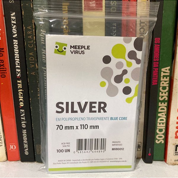 Sleeve Silver (70x110mm), da Meeple Virus - Novo