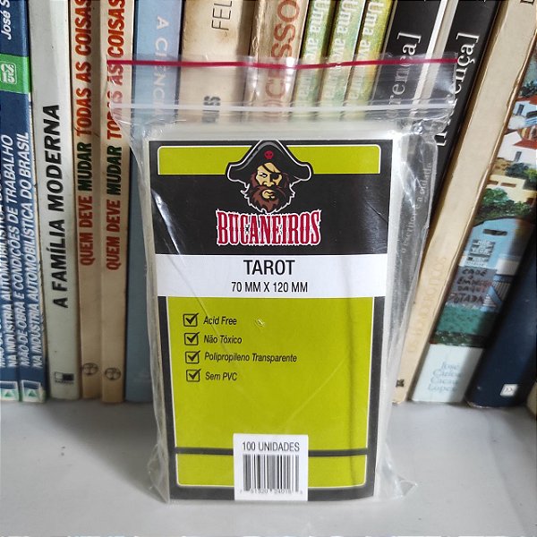 Sleeve Tarot (70x120mm), da Bucaneiros - Novo