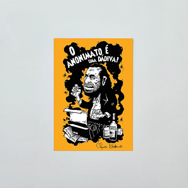 Ímã: Bukowski - 8x5cm - Lacrado