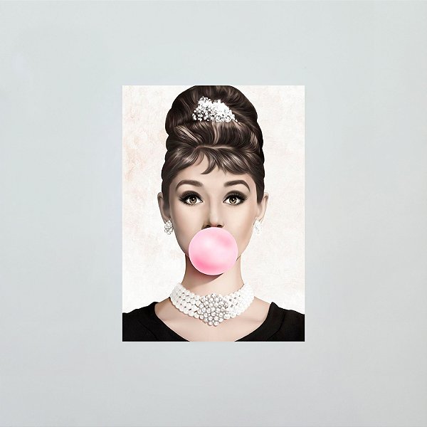 Ímã: Audrey Hepburn - 8x5cm - Lacrado