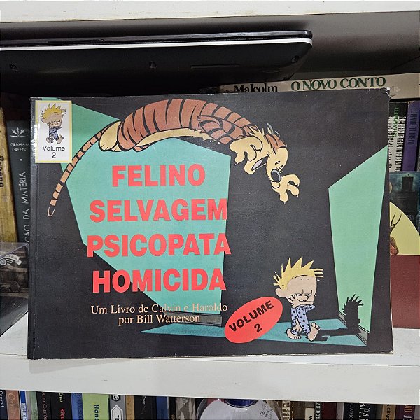 HQ: Calvin e Haroldo, vol. 2: Felino selvagem, psicopata, homicida, de Bill Watterson - Usado