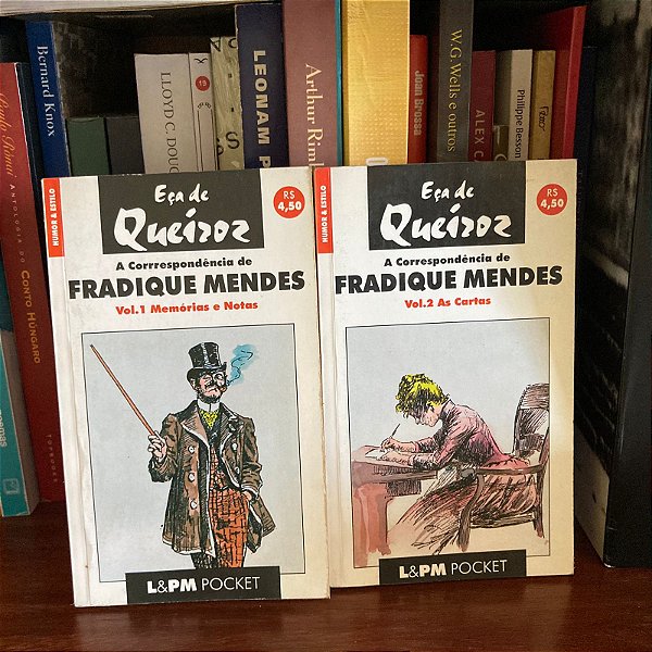 Livro: A correspondência de Fradique Mendes, vols. 1 & 2, de Eça de Queirós - Usado
