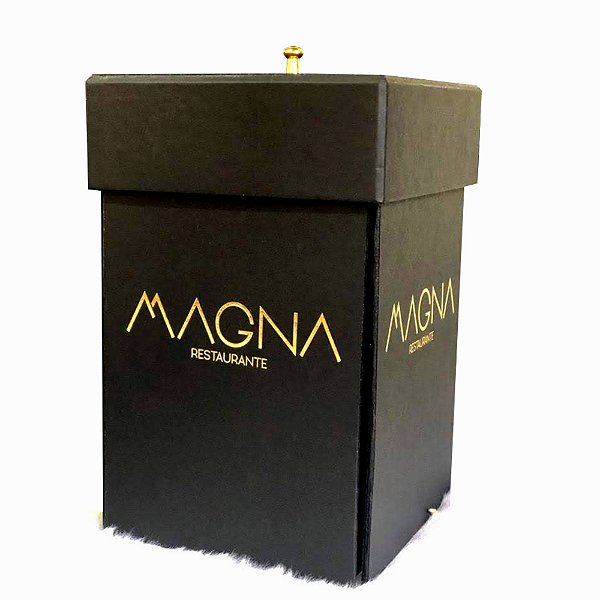 Caixa corporativa para centro mesa - Magna Restaurante
