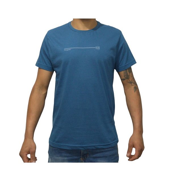 Camiseta Masculina Estamp Gangster-azul