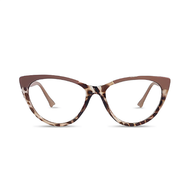 Óculos de Leitura Viena - Beige and Leopard