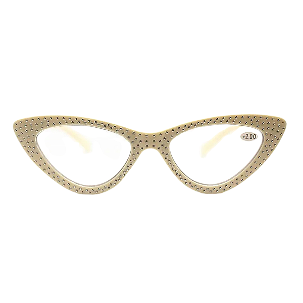 Óculos de Leitura Manila - Off-White Strass