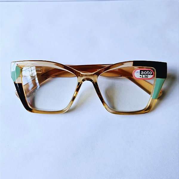 Óculos de Leitura Arezzo - Champagne and Green