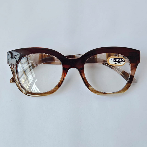Óculos de Leitura Oslo - Striped Brown