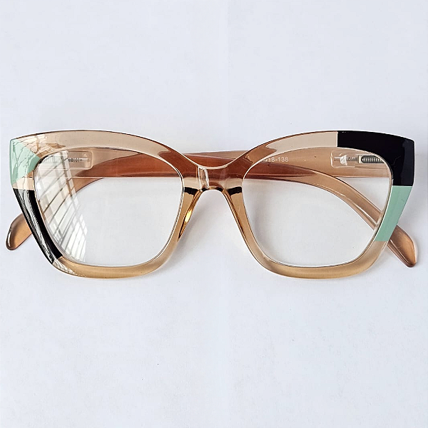 Óculos de Leitura Rio - Champagne and Green