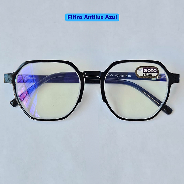 Óculos de Leitura Málaga - Black and Transparent