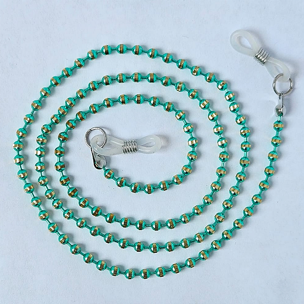 Cordão Para Óculos Strass - Gold Emerald