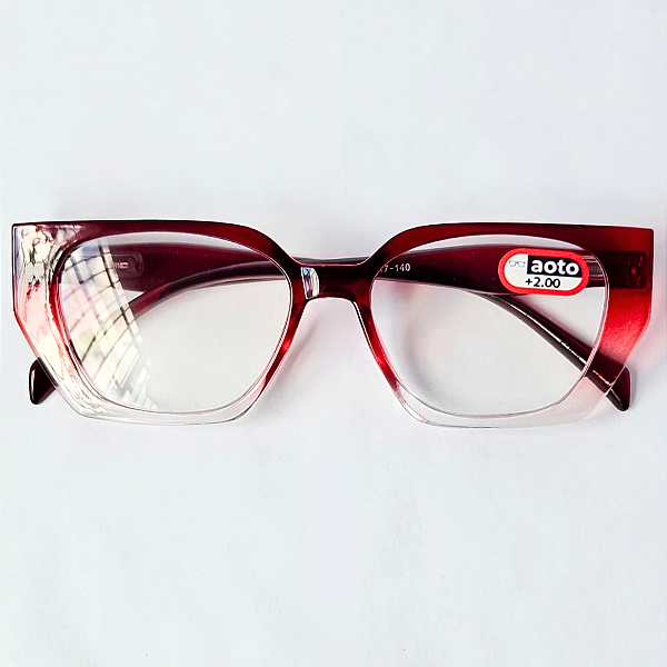 Óculos de Leitura Luanda - Red Transparent