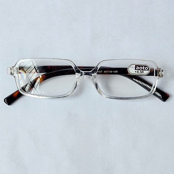 Óculos de Leitura Tokyo Square - Transparent and Tortoise
