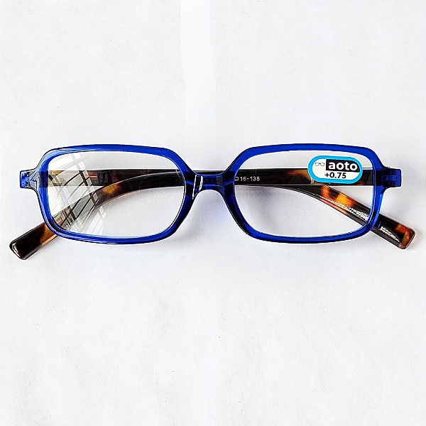 Óculos de Leitura Tokyo Square - Blue and Tortoise