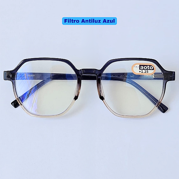 Óculos de Leitura Málaga - Blue and Beige