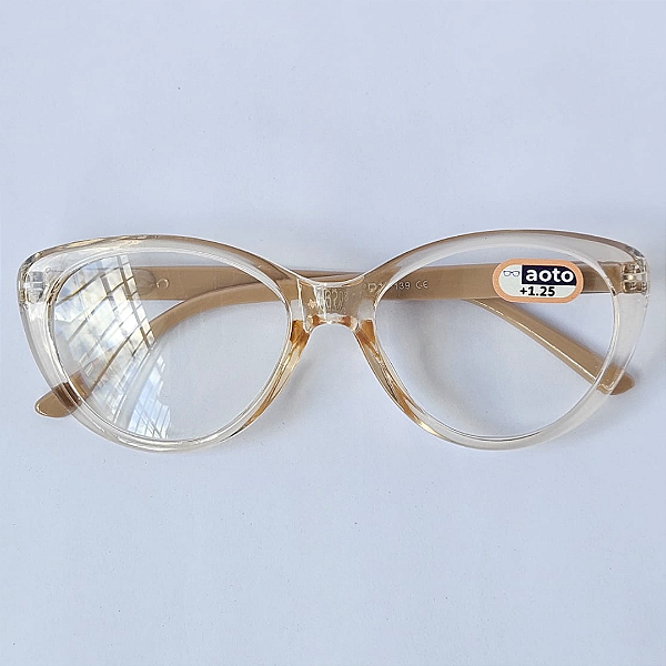 Óculos de Leitura San Martin - Beige and Transparent