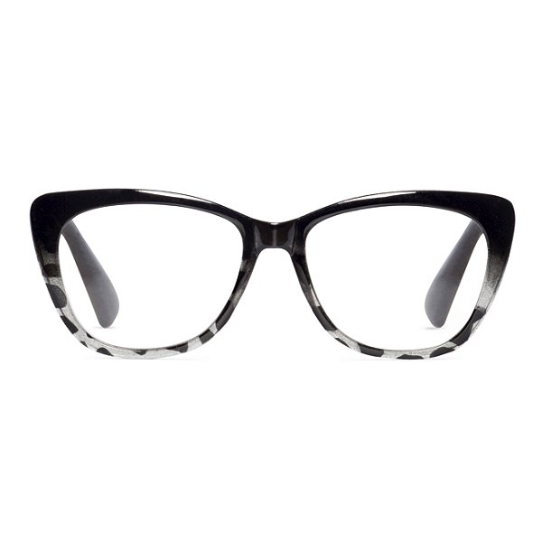 Óculos de Leitura Montevidéu - Black and Leopard