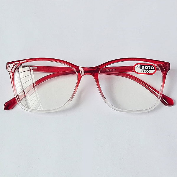 Óculos de Leitura Ibiza - Red and Transparent