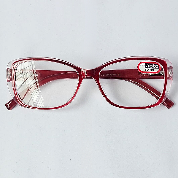 Óculos de Leitura Dubai - Red and Transparent