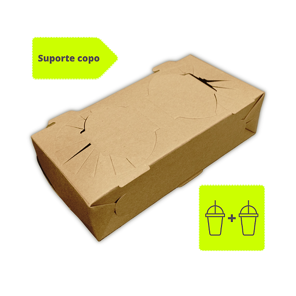 SUPORTE PORTA COPO | PAPEL KRAFT