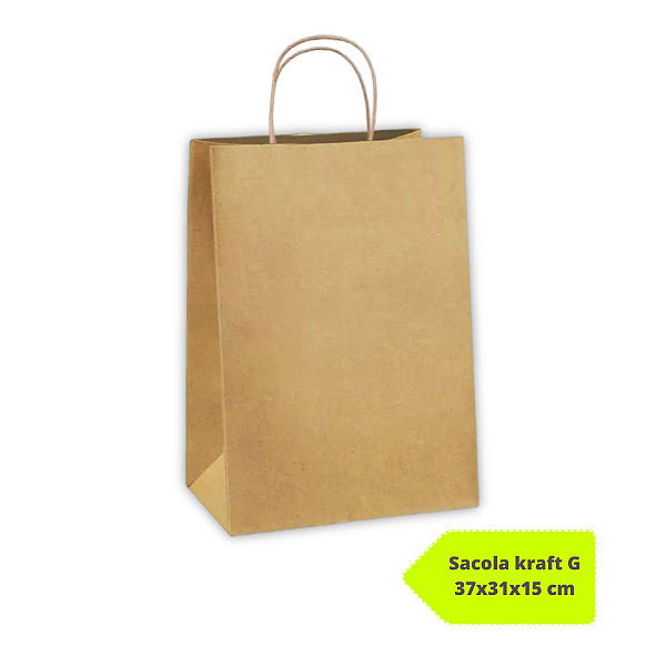 SACOLA KRAFT G - LISA