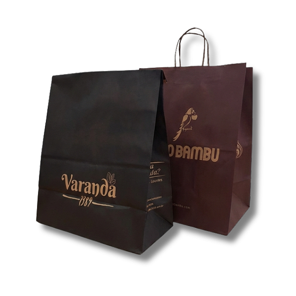 SACOS E SACOLAS KRAFT PERSONALIZADOS