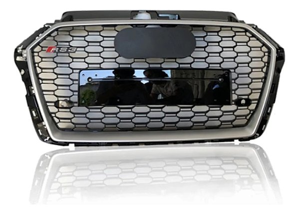 Grade Dianteria Audi A3 Geração 8V1 2017 até 2021 Modelo RS3 Silver