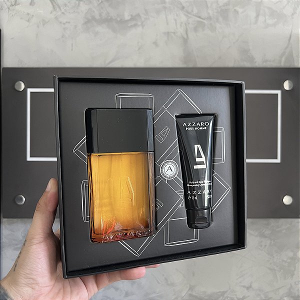 Kit Azzaro Pour Homme - Perfume Masculino EDT 100ml + Gel de Banho 75g
