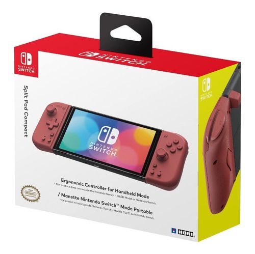 Split Pad Compact Hori Vermelho - Nintendo Switch