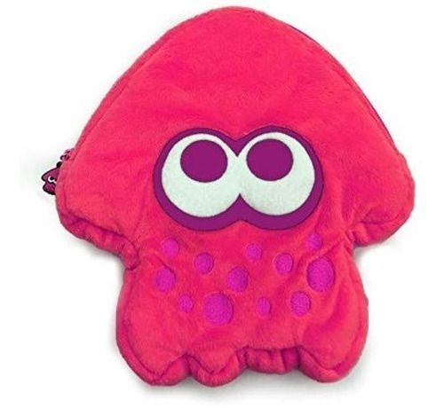 Plush Pouch Case Bolsa Pelucia Splatoon Rosa - Nintendo Switch