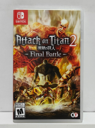 Attack On Titan 2 Final Battle - Nintendo Switch - Semi-Novo