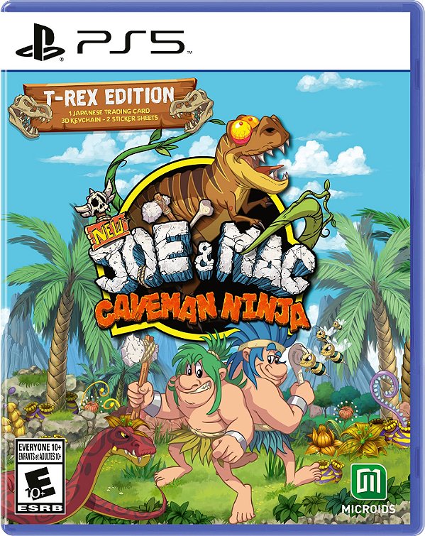 New Joe & Mac Caveman Ninja T-Rex Edition - PS5