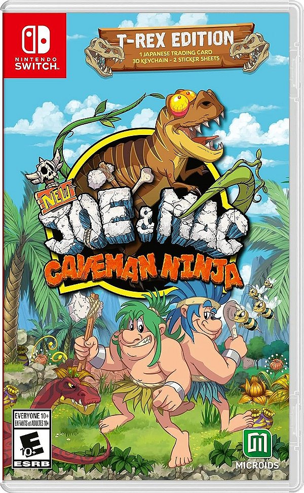 New Joe & Mac Caveman Ninja T-Rex Edition - Nintendo Switch